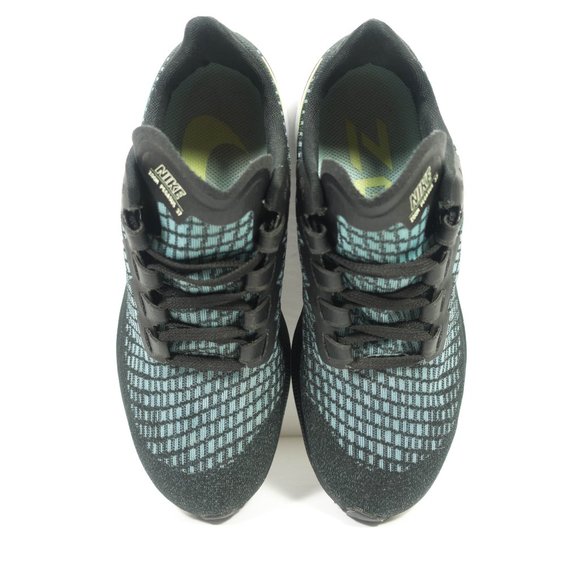 Nike Zoom Pegasus 37 Running Shoes - Women's Size 7 - Black Green - Picture 7 of 9